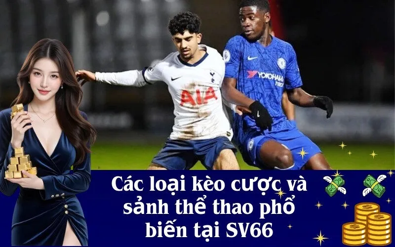 Các loại kèo cược và sảnh thể thao phổ biến tại SV66